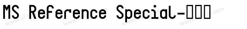 MS Reference Special字体转换